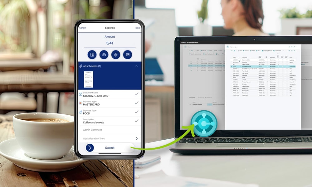 Expense management automation with Business Central and Continia